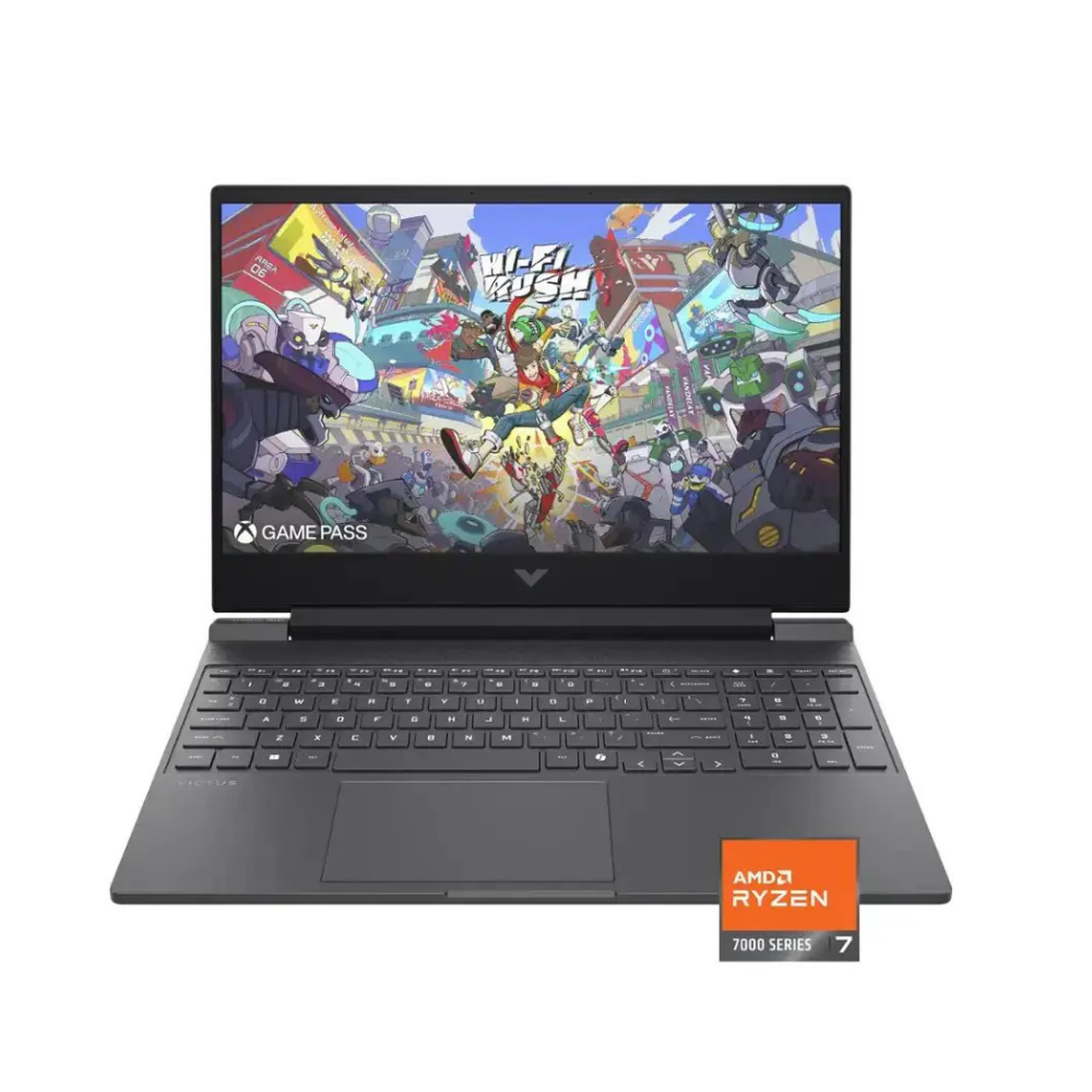 1 HP Victus 15-FB3093DX AMD Ryzen 7 7445HS 16GB DDR5 512GB SSD RTX 4050 6GB 15.6" FHD IPS 144Hz Gaming Laptop Windows 11 - Image 1