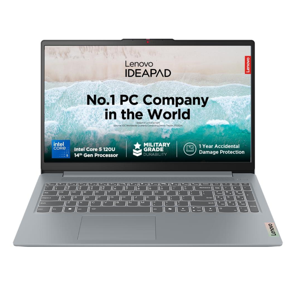1 Lenovo IdeaPad 3 Intel Core 5 120U 8GB RAM 512GB SSD Windows 11 15.6" FHD Grey - Image 1