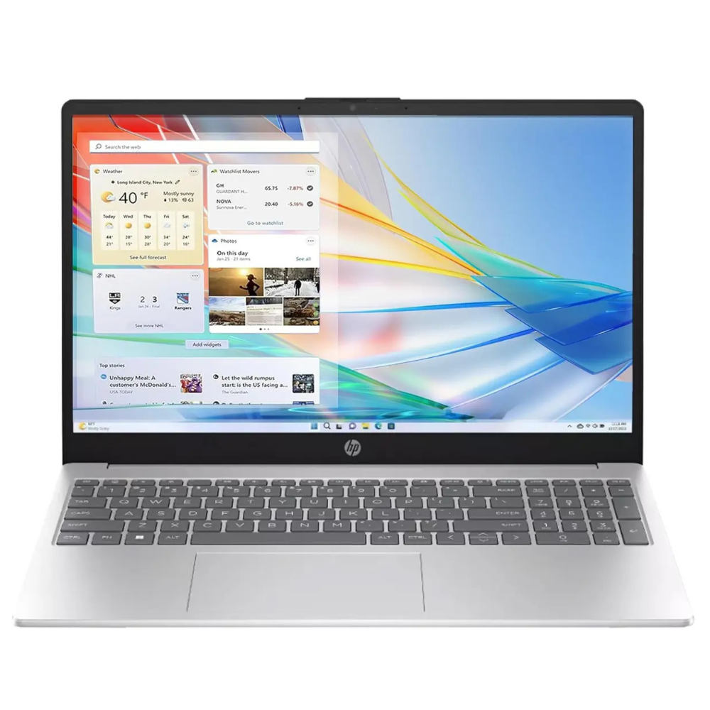 1 HP 15-fd0215DX Intel Core i5-1334U 16GB RAM 512GB SSD 15.6" FHD Touch Windows 11 Silver - Image 1