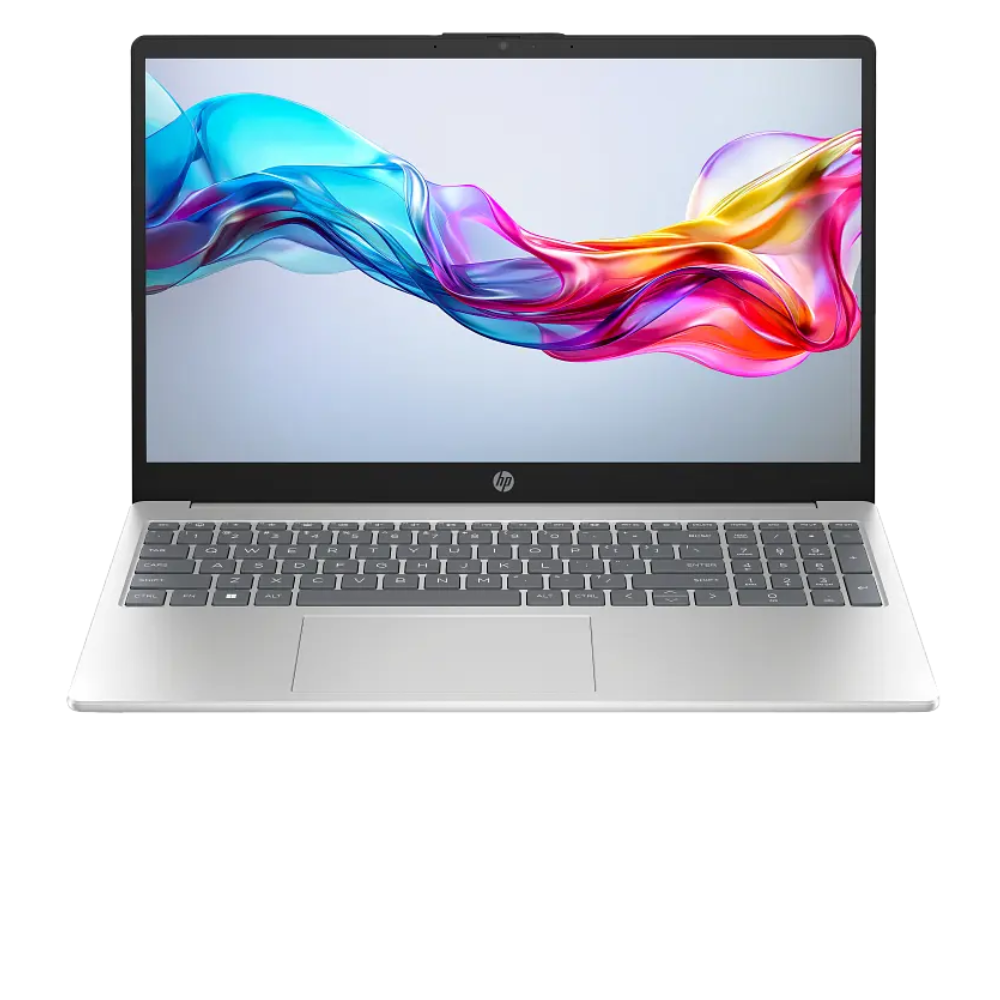 1 HP 15-fd0532NIA Intel Core i3-1315U 4GB RAM 256GB SSD 15.6" FHD Backlit Keyboard DOS Silver - Image 1