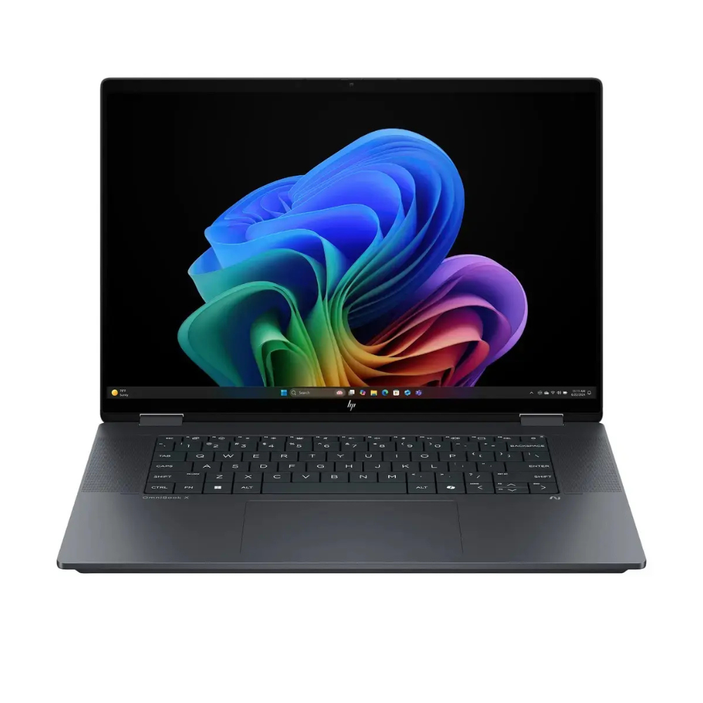 1 HP OmniBook X Flip 16T-AS000 Intel Core Ultra 7 256V 16GB LPDDR5X RAM 512GB SSD 16" 2K OLED Touch x360 Laptop Windows 11 Eclipse Gray with HP Pen - Image 1
