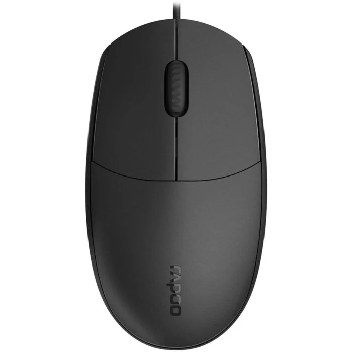 43-czone.com.pk-1540-12842-260122082758 Rapoo N100 USB Optical Mouse Black - Image 1