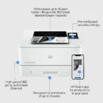HP LaserJet Pro 4003dn Monochrome Laser Printer - Image 3