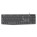 Meetion C235 Full-Size USB Wired Keyboard Black