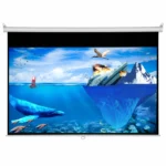 8x6 Feet Manual Pull Down Projector Screen 4:3