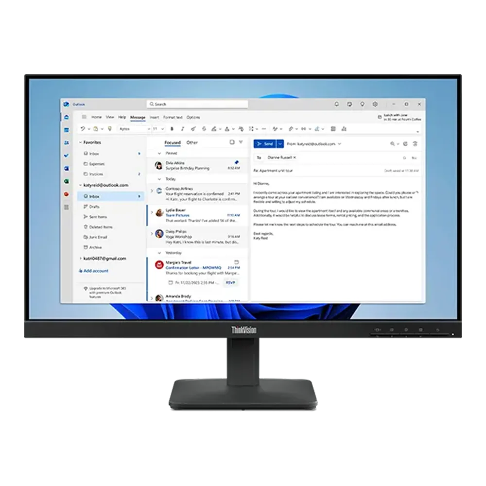 lenovo-thinkvision-s24-4e-front.png-4012-0-190226093711804 Lenovo S24-4e 24" Full HD IPS LED Monitor 100Hz – 3 Years Warranty - Image 1