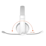 Meetion BTH003 Wireless Bluetooth Headphones White - Image 3