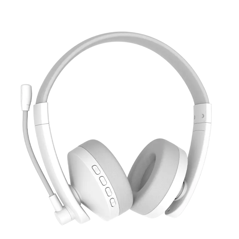 png80-t3-scale100 Meetion BTH003 Wireless Bluetooth Headphones White - Image 1