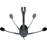 Logitech H110 Stereo Headset Black - Image 3