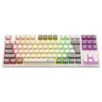 Meetion MK14 White 87-Key Tri-Mode Wireless RGB Mechanical Keyboard - Image 2