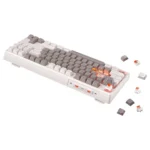 Meetion MK14 White 87-Key Tri-Mode Wireless RGB Mechanical Keyboard - Image 4