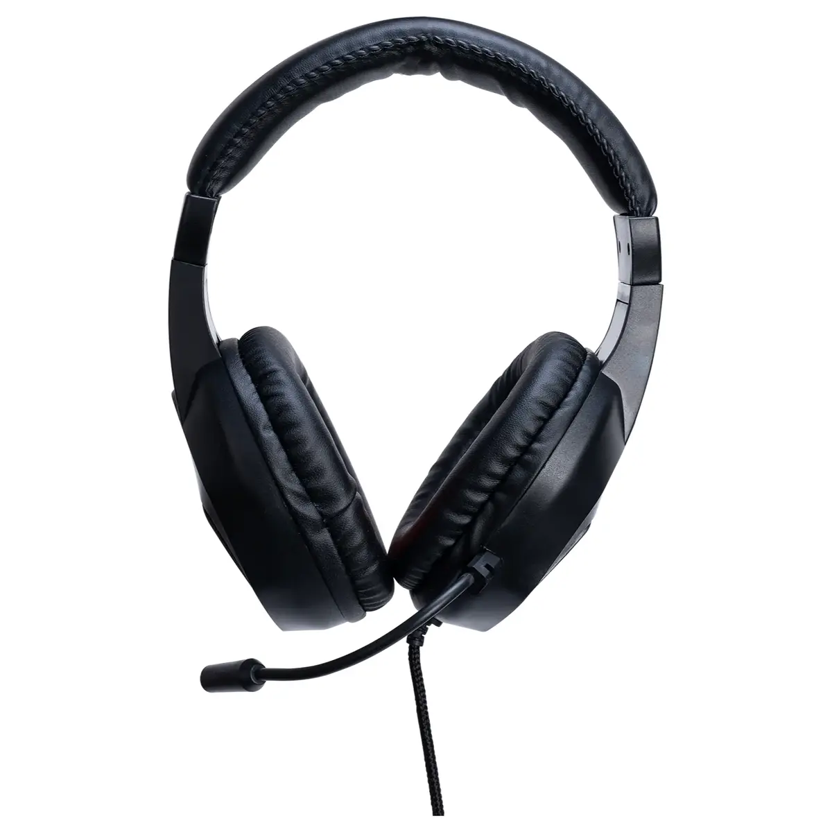 Meetion HP022 Noise-Cancelling RGB Wired Gaming Headset, 40mm Drivers, Gaming Stereo Sound, Dual USB and 3.5mm Jack, 1.8m Braided Cable c Meetion HP022 USB Wired Stereo Headset - Image 1