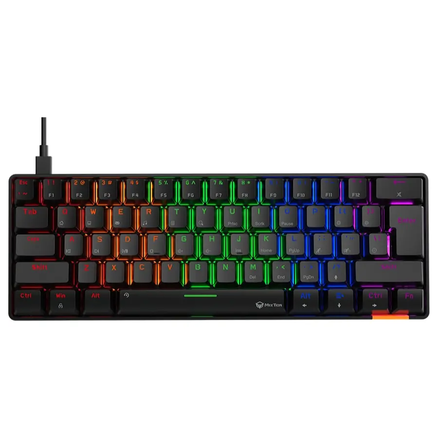 Meetion MK005 Black 1 Meetion MK005 Black 60% Wired Mechanical Gaming Keyboard - Image 1
