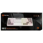 Meetion MK12 White 65% Tri-Mode Wireless RGB Mechanical Keyboard - Image 8