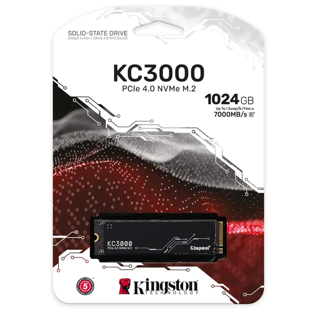 1 Kingston KC3000 1TB PCIe 4.0 x4 NVMe M.2 SSD - Image 1