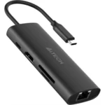 A4Tech DST-80C 8-in-1 USB-C Docking Station 100W PD 4K HDMI Ash Grey