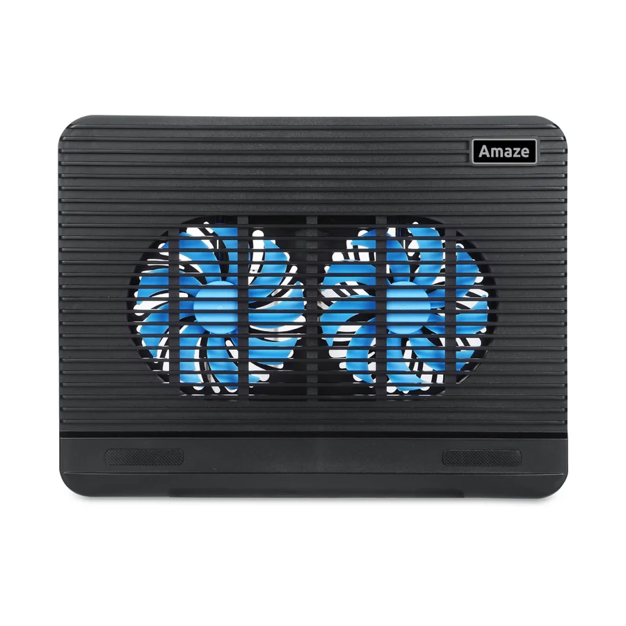 A512 AMAZE A512 Dual Fan Laptop Cooling Pad & Stand Black - Image 1