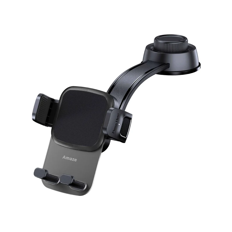 A590 AMAZE A590 Dual Grip 360° Dashboard & Windscreen Car Mobile Holder - Image 1