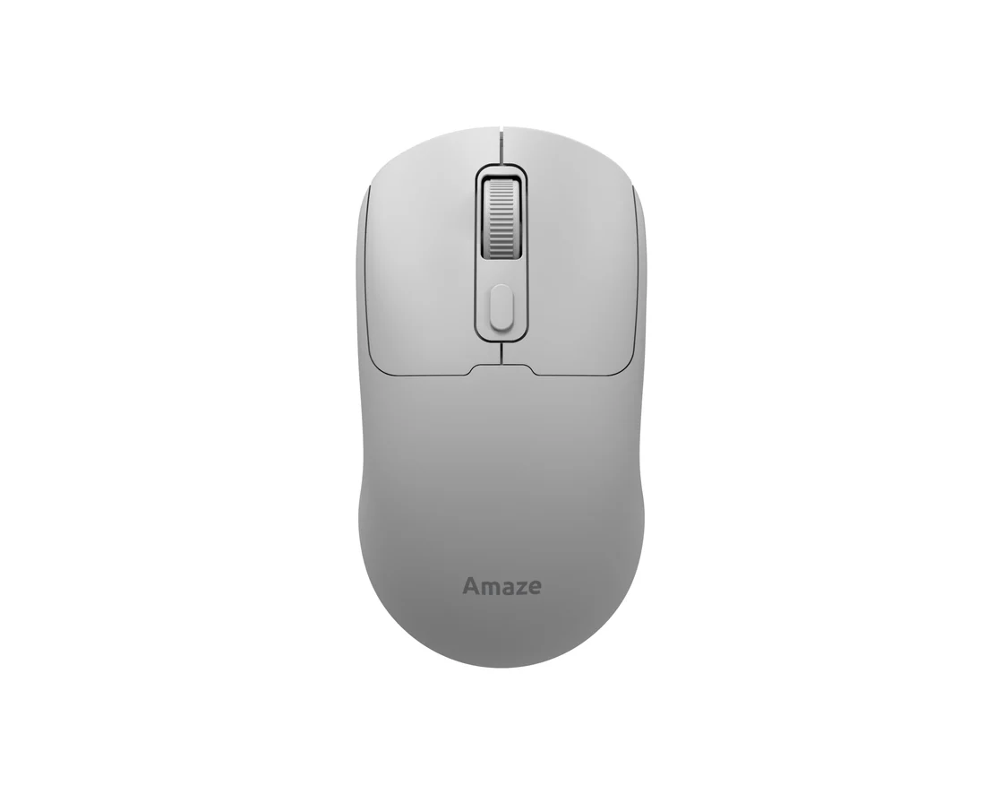 A712 GREY AMAZE A712 Clicket Dual Mode Rechargeable Wireless Mouse Grey - Image 1