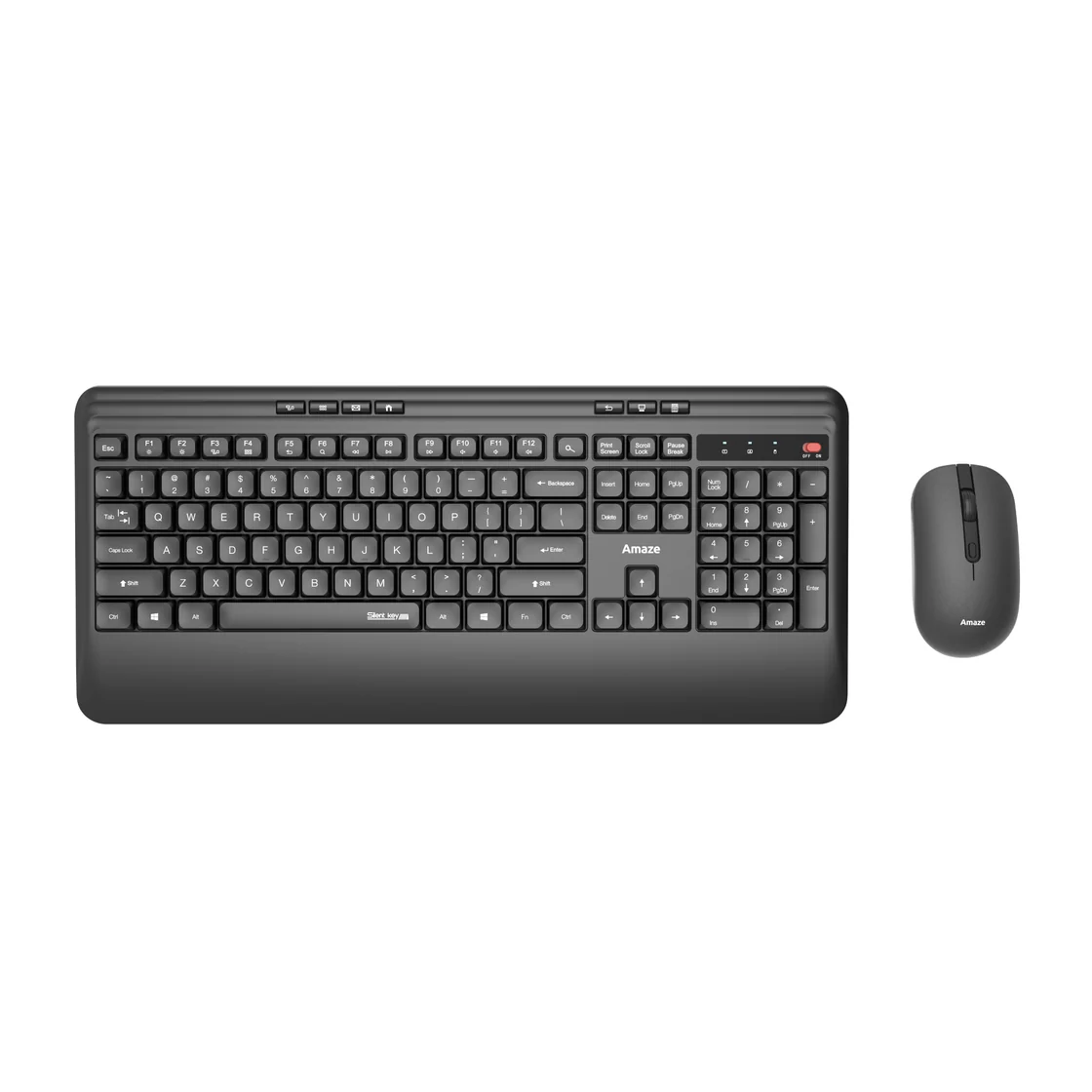A744 AMAZE A744 Probus Palm Comfort Silent Wireless Keyboard & Mouse Combo - Image 1