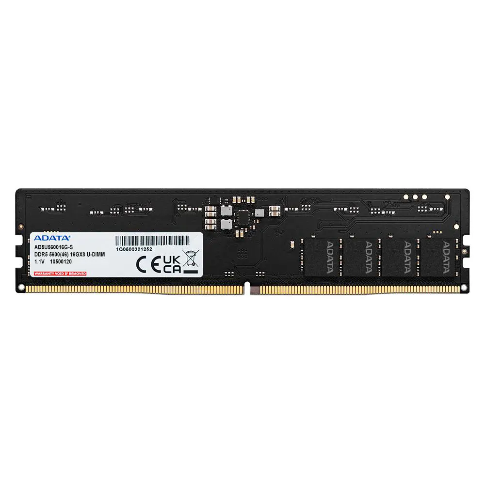 ADATA 16GB DDR5 5600MHz UDIMM Desktop RAM ADATA 16GB DDR5 5600MHz UDIMM Desktop RAM - Image 1