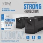 Black Copper BC-UPS1000VA 1000VA 600W Line Interactive UPS