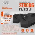 Black Copper BC-UPS650VA Line Interactive UPS with AVR