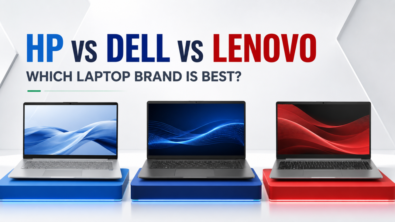 HP vs Dell vs Lenovo laptop comparison in Pakistan