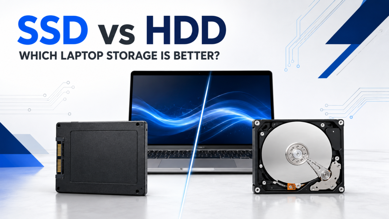 SSD vs HDD laptop storage comparison
