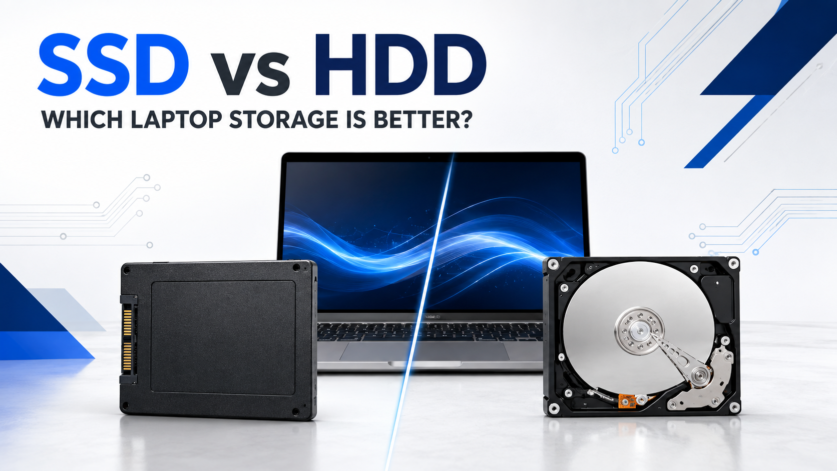 SSD vs HDD laptop storage comparison