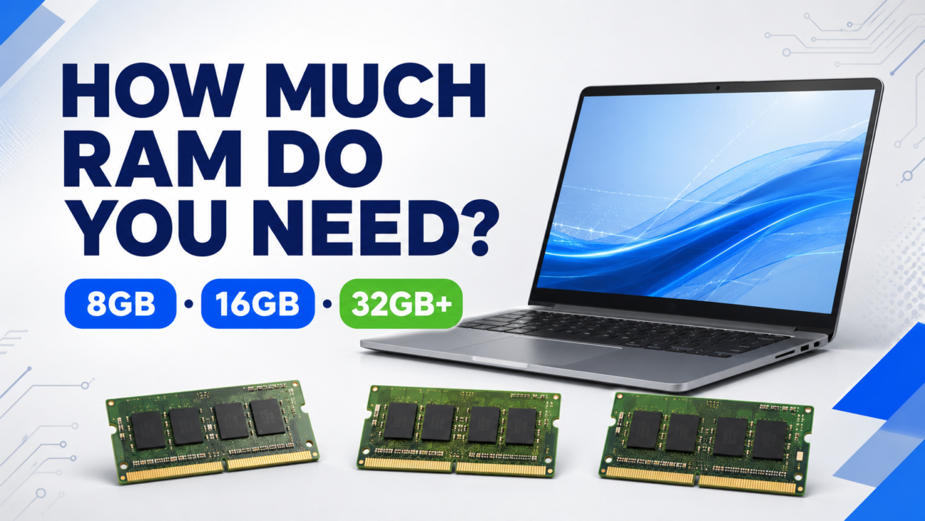 How much RAM is needed for a laptop