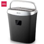 Deli ET001 6-Sheet Cross Cut Paper Shredder White - Image 2