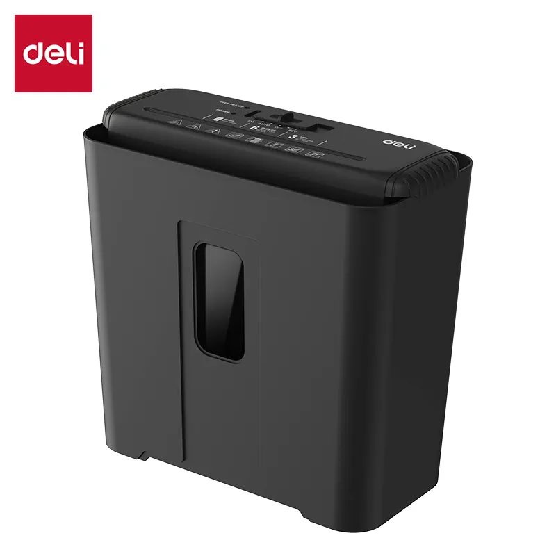 Deli ET102SC 6-Sheet Strip Cut Paper Shredder 12L Deli ET102SC 6-Sheet Strip Cut Paper Shredder 12L - Image 1