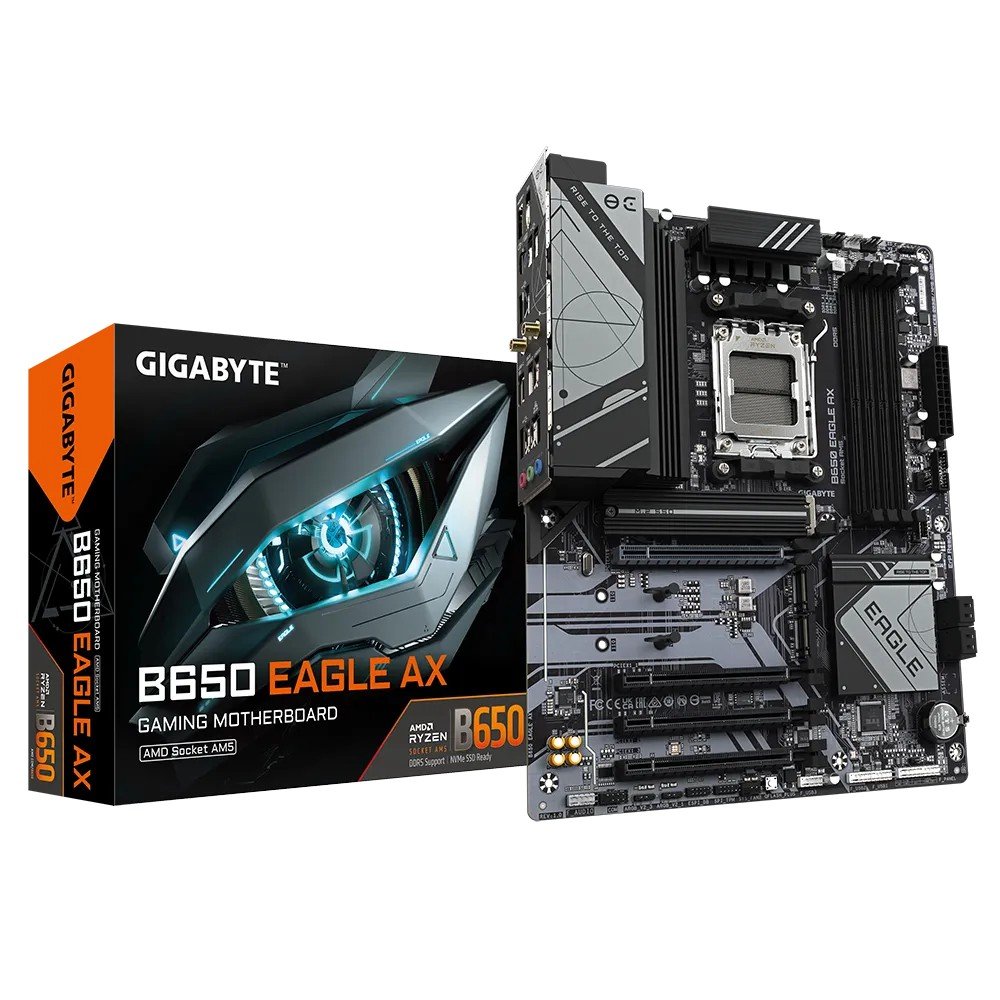 GIGABYTE B650 EAGLE AX AMD B650 AM5 DDR5 WiFi ATX Motherboard GIGABYTE B650 EAGLE AX AMD B650 AM5 DDR5 WiFi ATX Motherboard - Image 1