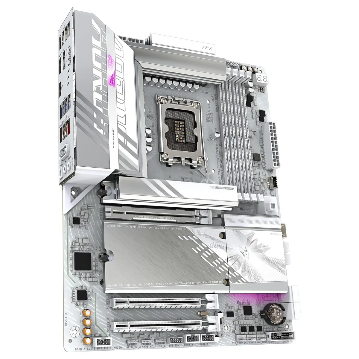 GIGABYTE B860 AORUS ELITE WIFI7 ICE Intel Core Ultra DDR5 WiFi 7 ATX Motherboard GIGABYTE B860 AORUS ELITE WIFI7 ICE Intel Core Ultra DDR5 WiFi 7 ATX Motherboard - Image 1