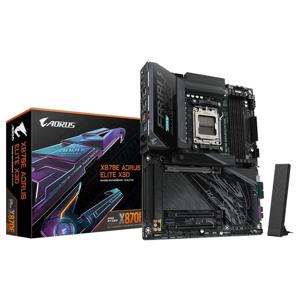 GIGABYTE X870E AORUS ELITE X3D AMD AM5 DDR5 WiFi 7 ATX Motherboard GIGABYTE X870E AORUS ELITE X3D AMD AM5 DDR5 WiFi 7 ATX Motherboard - Image 1
