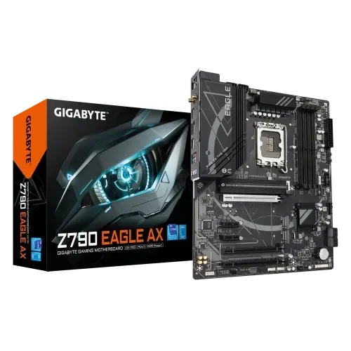GIGABYTE Z790 EAGLE AX Intel Z790 LGA1700 DDR5 WiFi 6E ATX Motherboard GIGABYTE Z790 EAGLE AX Intel Z790 LGA1700 DDR5 WiFi 6E ATX Motherboard - Image 1