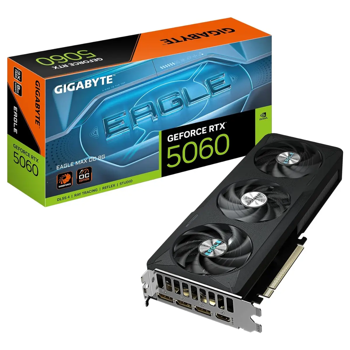 Gigabyte GeForce RTX 5060 EAGLE MAX OC 8GB GDDR7 128-Bit Graphics Card Gigabyte GeForce RTX 5060 EAGLE MAX OC 8GB GDDR7 128-Bit Graphics Card - Image 1