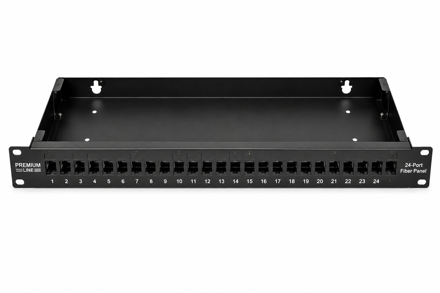 Premium Line 24-Port Simplex Fiber Optic Patch Panel Main Body Without Accessories Premium Line 24-Port Simplex Fiber Optic Patch Panel Main Body Without Accessories - Image 1