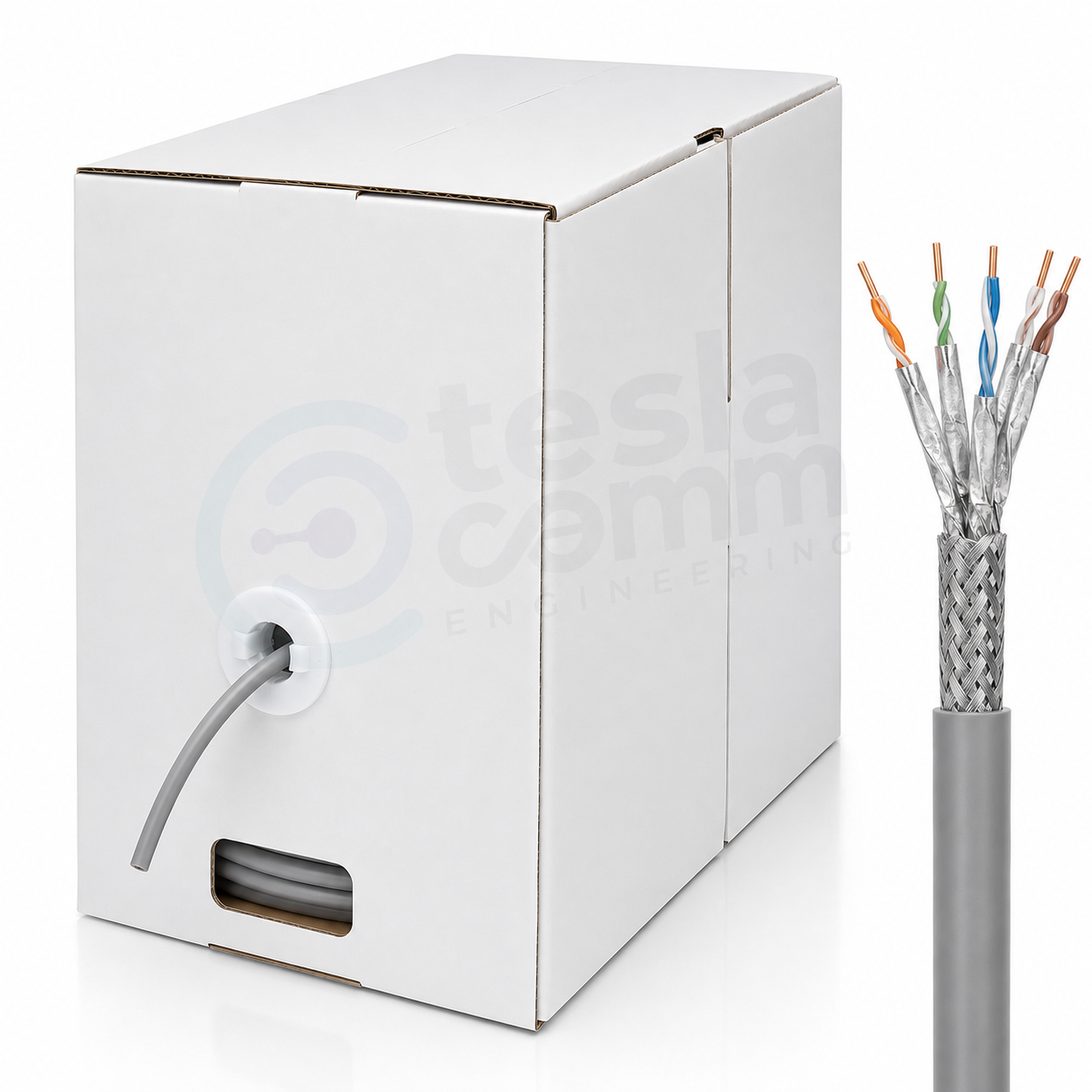 Premium Line CAT7 SFTP 4 Pair 1000MHz LSOH Copper Data Cable 500m Reel Premium Line CAT7 S/FTP 4 Pair 1000MHz LSOH Copper Data Cable 500m Reel - Image 1