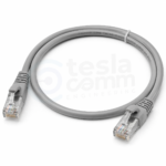 Premium Line Category 6A U/UTP Patch Cord 1m PVC Grey