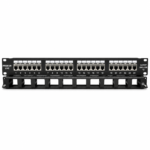 Premium Line High Density Shielded 24-Port Unloaded Patch Panel 1U with Cable Management