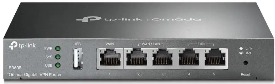 TP-Link Omada ER605 Gigabit Multi-WAN Load Balance VPN Router TP-Link Omada ER605 Gigabit Multi-WAN Load Balance VPN Router - Image 1