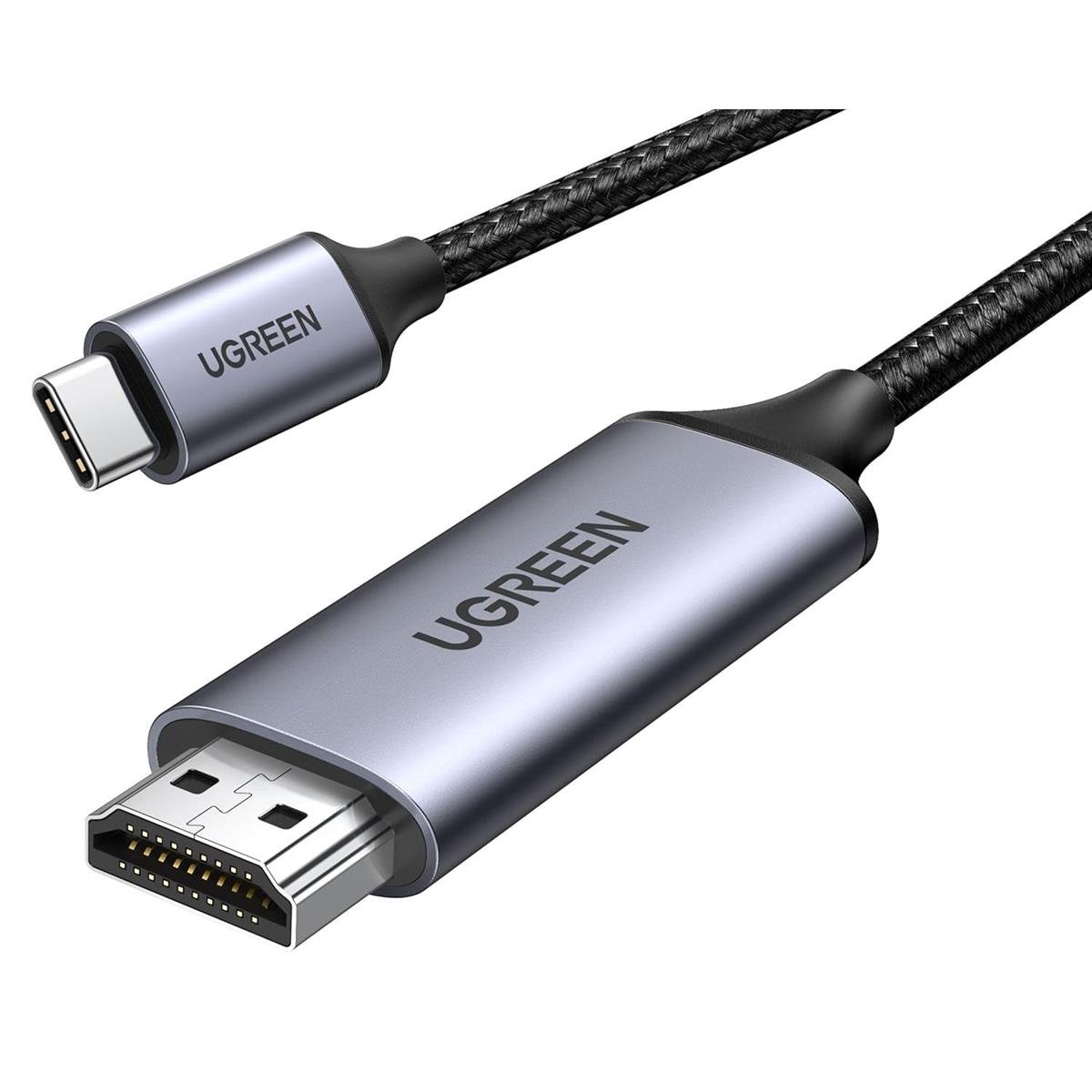 UGREEN 50570 USB-C to HDMI Cable 4K 60Hz 1.5m Gray Black UGREEN 50570 USB-C to HDMI Cable 4K 60Hz 1.5m Gray Black - Image 1