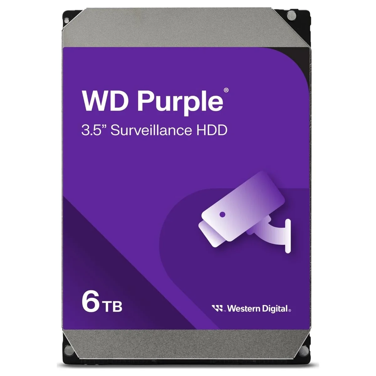 Western Digital WD Purple 6TB 3.5-Inch SATA CMR Surveillance HDD – 2 Years Warranty Western Digital WD Purple 6TB 3.5-Inch SATA CMR Surveillance HDD – 2 Years Warranty - Image 1