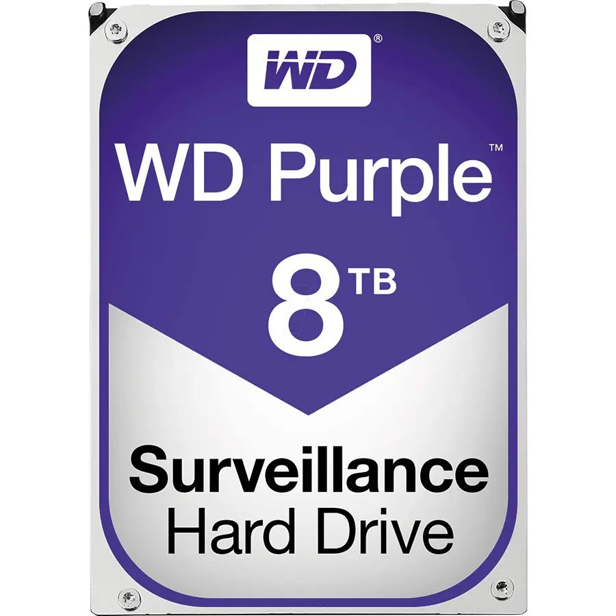 Western Digital WD Purple 8TB 3.5-Inch SATA Surveillance HDD – 2 Years Warranty Western Digital WD Purple 8TB 3.5-Inch SATA Surveillance HDD – 2 Years Warranty - Image 1