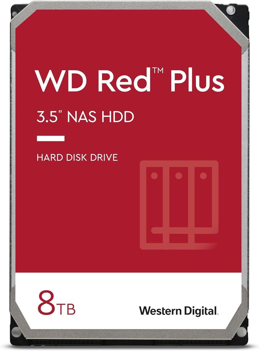Western Digital WD Red Plus 8TB 3.5-Inch SATA NAS HDD 5640 RPM – 2 Years Warranty Western Digital WD Red Plus 8TB 3.5-Inch SATA NAS HDD 5640 RPM – 2 Years Warranty - Image 1