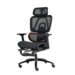 Meetion CHR32 Ergonomic Mesh Gaming Chair with Footrest Black