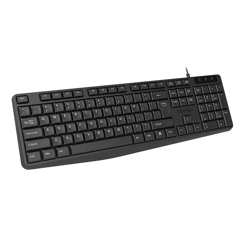 Meetion K200 USB Wired Office Keyboard Black Meetion K200 USB Wired Office Keyboard Black - Image 1