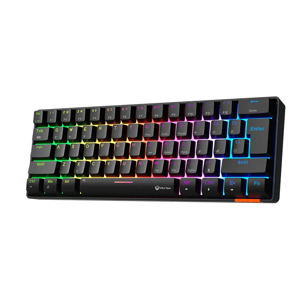 Meetion MK005BT 60% Dual-Mode Mechanical Gaming Keyboard Black Meetion MK005BT 60% Dual-Mode Mechanical Gaming Keyboard Black - Image 1